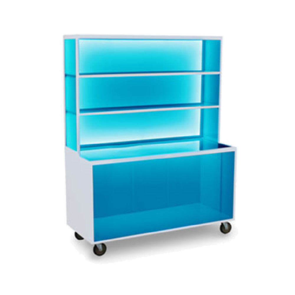 Forbes Industries 4886-W Luxe Series Back Bar 60"W X 29"D X 77-1/4"H Powder Coated Steel Frame