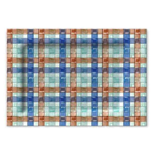 Bon Chef 100205 Basketweave Collection Plate Rectangle 16" X 12"