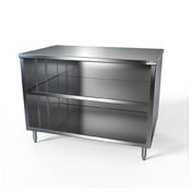 NBR Equipment TCB-4824 Premium Work Table Cabinet Base With Open Front 48"W X 24"D
