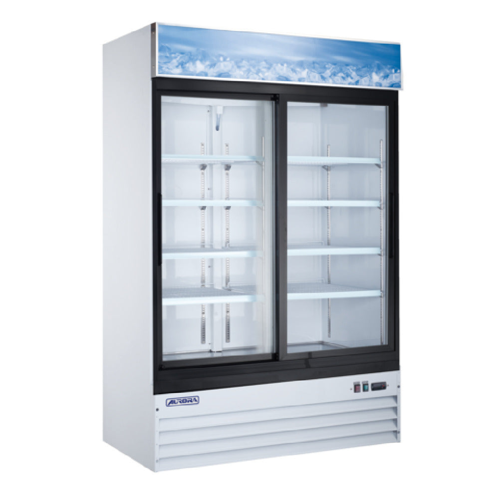 Omcan 59032 (RE-CN-0045E-HC) Refrigerated Display Reach-in Two-section