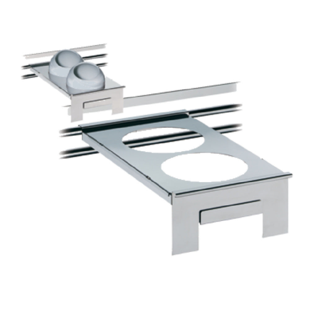 BauscherHepp 06.2436.6040 Insert Holder GN 1/120-3/4" X 13" Cut Out For 2 Inserts (8-3/4" Dia. Each)