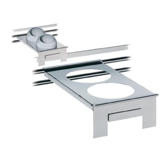BauscherHepp 06.2436.6040 Insert Holder GN 1/120-3/4" X 13" Cut Out For 2 Inserts (8-3/4" Dia. Each)