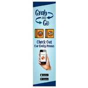 Hubert 28201 - Panel, "grab & Go, Check Out Our Daily Menus"