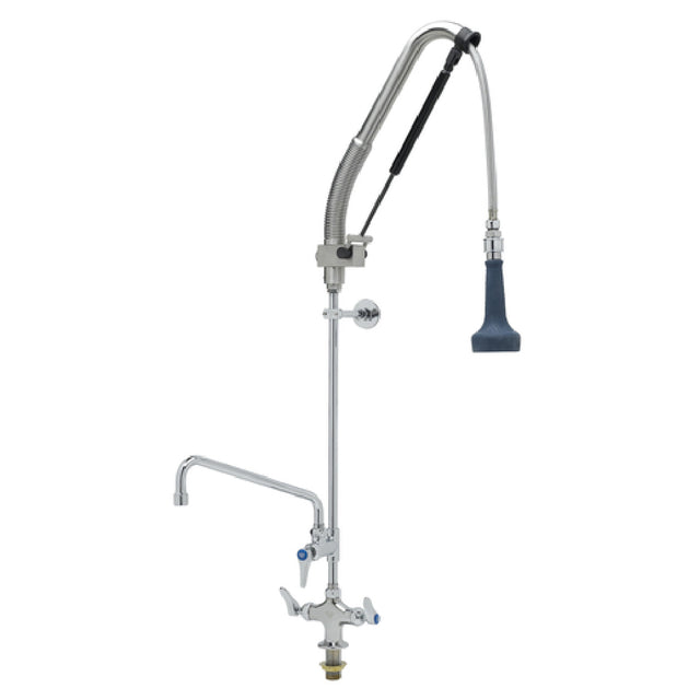 T&S Brass B-0113-12-CRB8P EasyInstall DuraPull Pre-Rinse Unit Single Hole Deck Mount