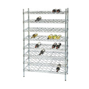 1880 Hospitality FWSK4874CH Focus Foodservice Cradle Wire Wine Shelving Kit (12) 48"W X 14"D Shelves