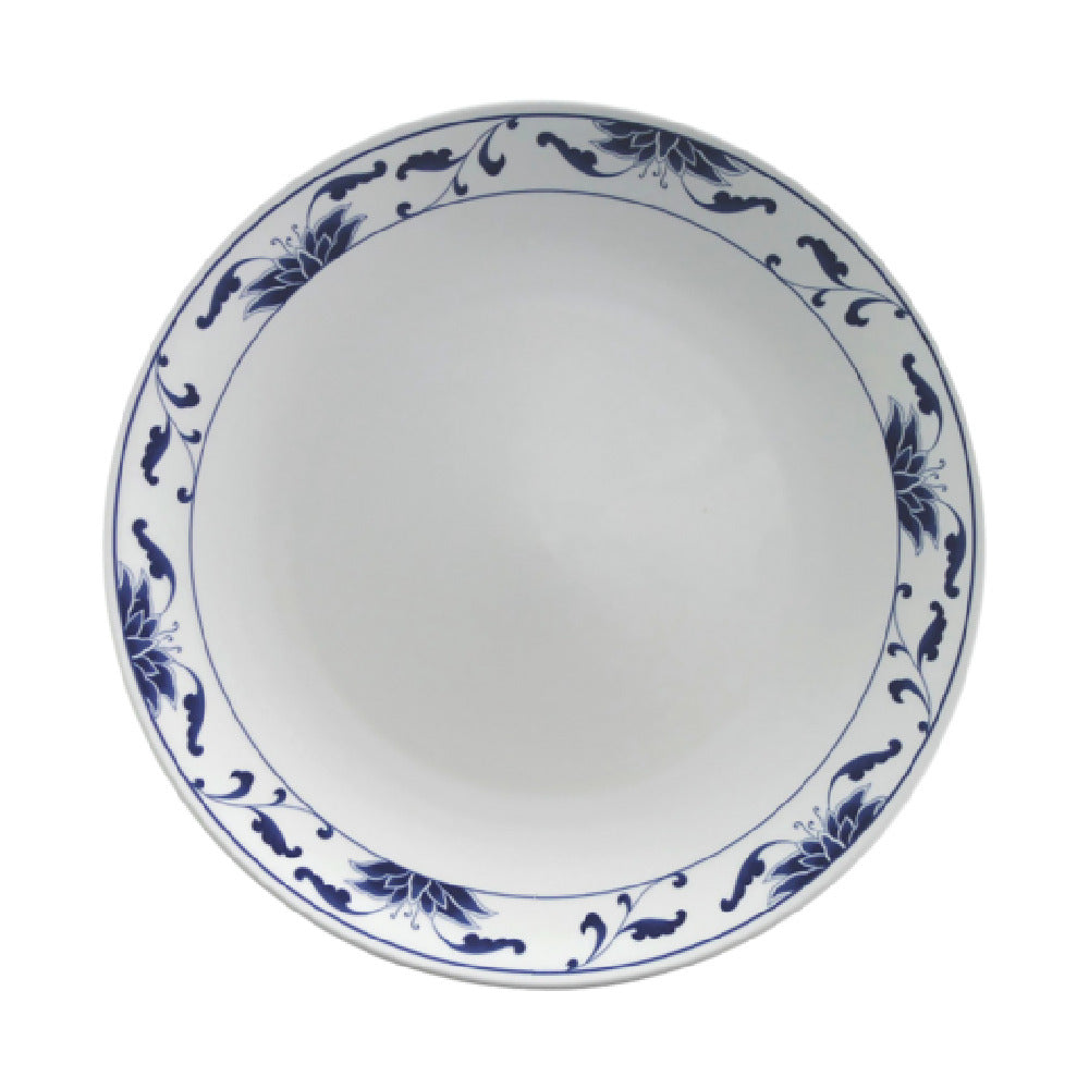 Cameo China 255-101N Blue Lotus Plate 10-1/4" Dia. X 1-1/4"H (26 Cm X 3.1 Cm)