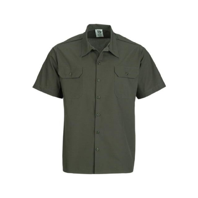 Mercer Culinary M60250OL5X Metro Edge® Brewer/Work Shirt Unisex (7) Traditional Buttons