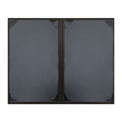 Risch SLIM-2V 8.5X14 Slimline Hardback Light-grain Faux-leather Menu Cover (specify Color)