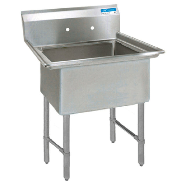 BK Resources BKS-1-1620-12S Sink One Compartment 21"W X 25-13/16"D X 43-3/4"H Overall Size