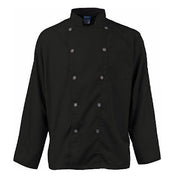 KNG 2122BKSLL Kng Active Chef Coat Lg Mens Black/slate Ls