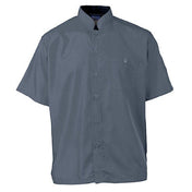 KNG 2126SLBKS Kng Sm Active Chef Shirt Mens Slate/black Ss