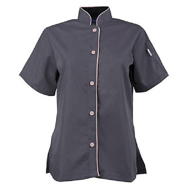 KNG 2127SLPK3XL Kng 3xl Chef Shirt Active Womens Slate/pink