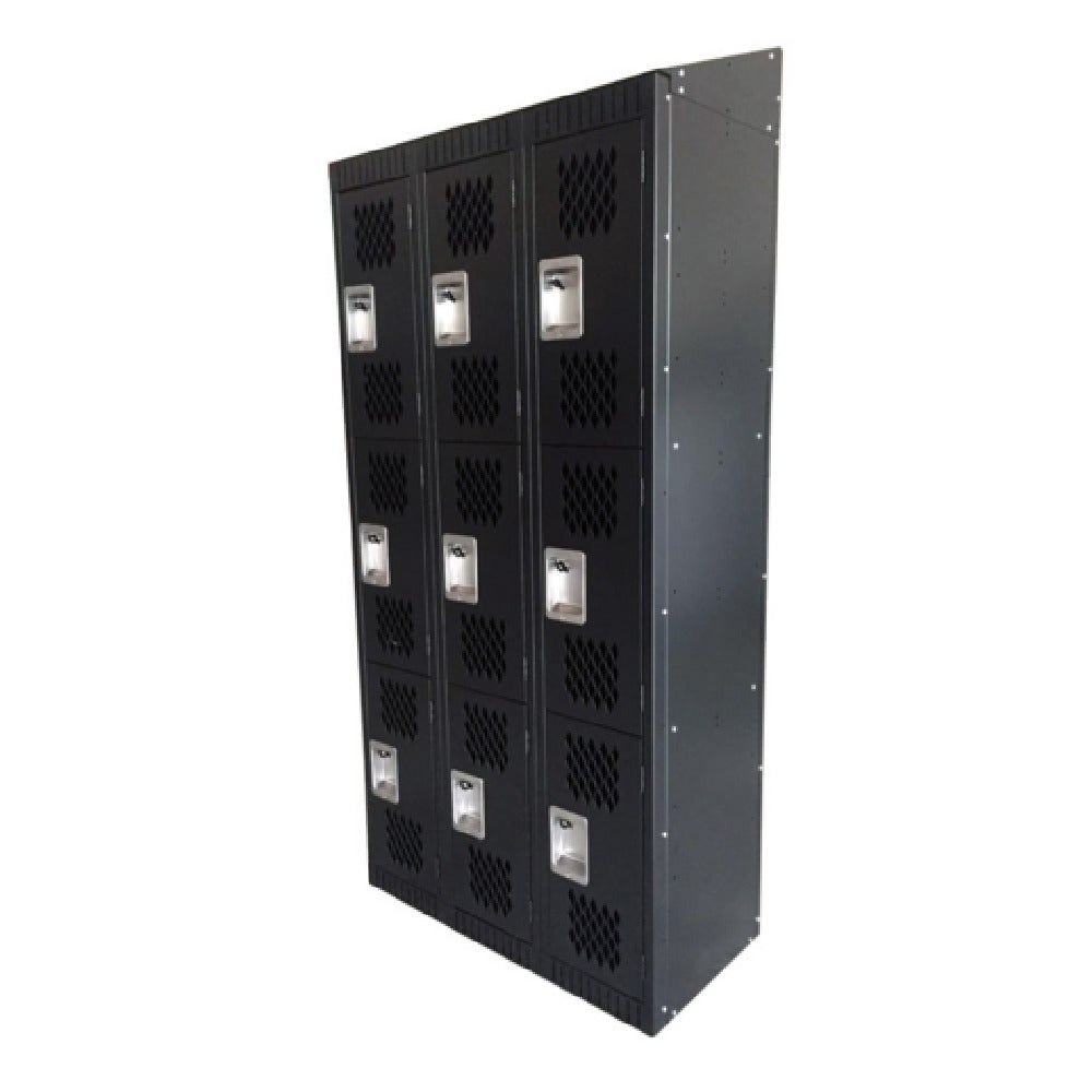 Omcan 43048 (43048) Locker 3-tier 36"W X18"D X 72"H