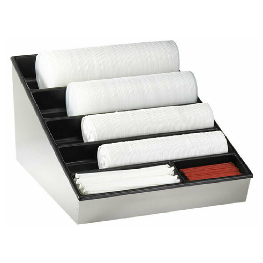 Dispense-Rite WLS-1 - Lid, Straw & Condiment Organizer, Wide
