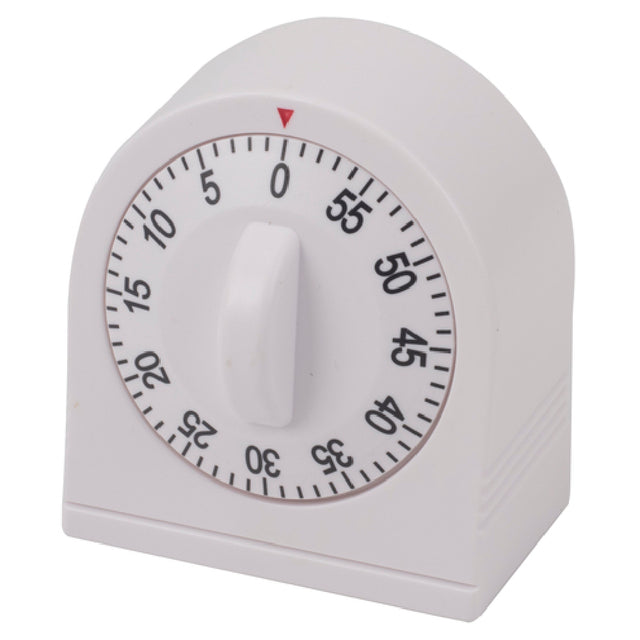 Stanton Trading 2911 Long Ring Timer 60 Minute Dial White Plastic Case