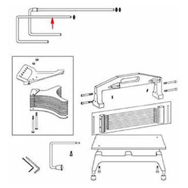 Vollrath/Idea-Medalie 00666R Rod Guide Right Tomato Pro