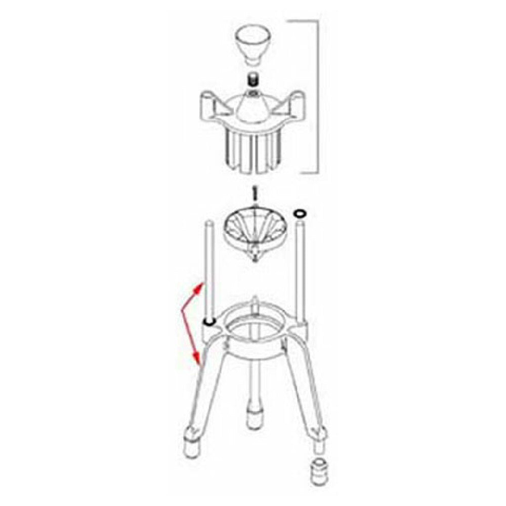 Redco 301 Housing Base W/rods Assy