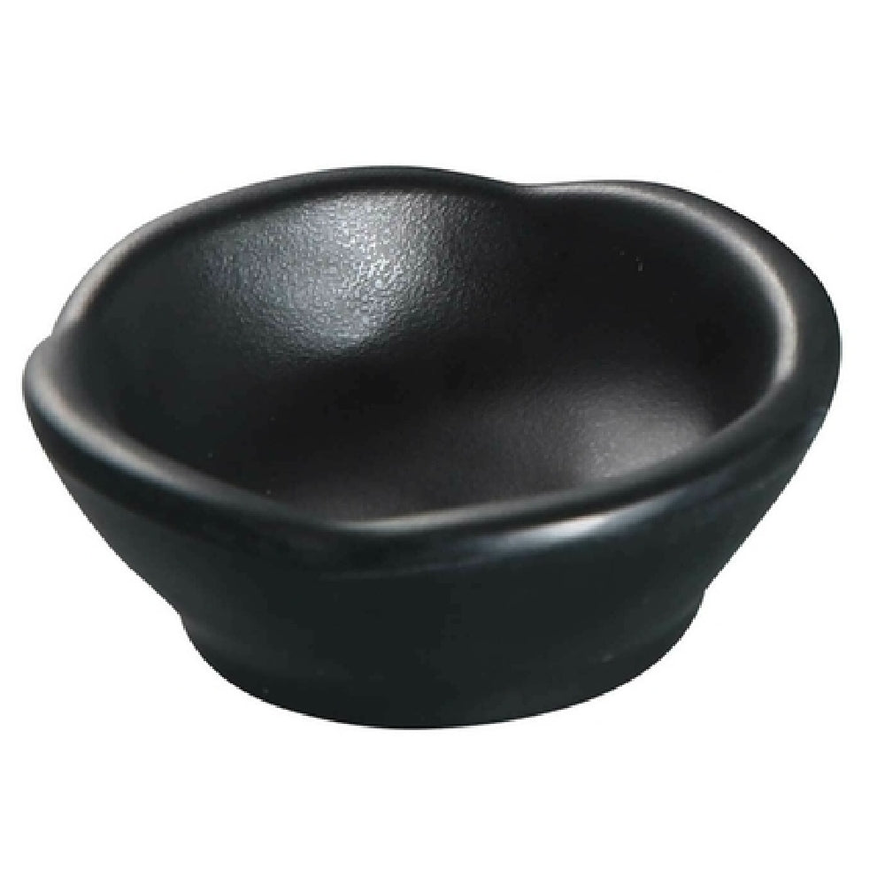 Yanco BP-0003 Black Pearl Sauce Dish 2-1/2 Oz. 3-3/4" X 2-1/4"