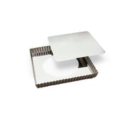 Louis Tellier 126810 Tart Mould 9.05" Dia. X 1"H Square Fluted