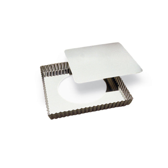 Louis Tellier 126810 Tart Mould 9.05" Dia. X 1"H Square Fluted