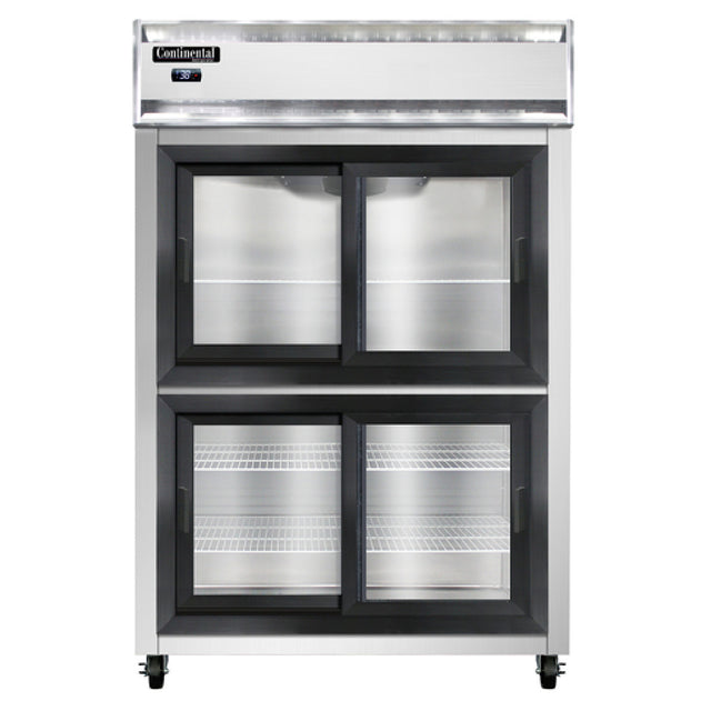 Continental Refrigerator 2RNSSSGDHD Refrigerator Reach-in Display Two-section