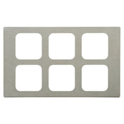 Hubert 96787 - Cold Tile, For 1/6-size Contemporary & Curveware Pans, 6-compartment