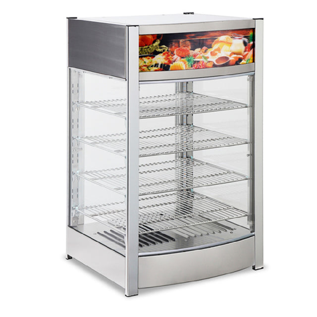 Omcan 47477 (DW-CN-0097-SF) Food Warmer/Display Case (4) Tier 3.42 Cu. Ft (97L) Capacity