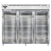Continental Refrigerator DL3FE-SS-GD Designer Line Wide Freezer Reach-in 85-1/2"W