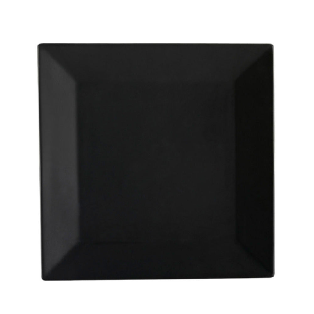 CAC China KC-21-BLK Color Arts Plate 12"L X 12"W X 1"H Square