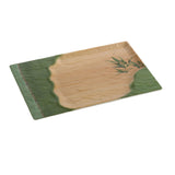 Yanco BA-214 Bamboo Style Plate 14"L X 8-1/2"W Rectangular