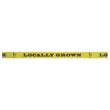 Hubert 57915 - Expressly HUBERT® Green Vinyl Shelf Molding Strip "Locally Grown" Imprint - 48"L X 1 1/4"H