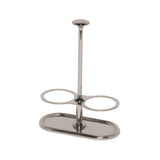 Service Ideas STOH2V2 Service Ideas Condiment Shaker/Caddy 2 Compartment Polished Stainless