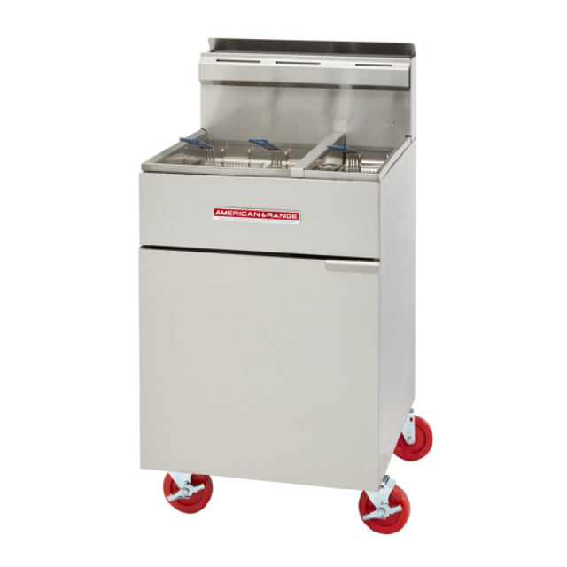 American Range AF-50HE/25_NAT High Efficency Fryer Gas Floor Model Split-pot