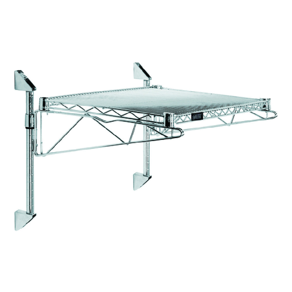 Quantum WC14-CB2430C Cantilever Single Shelf Post Wall Mount (1) 30"W X 24"D Shelf