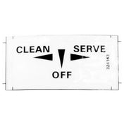 Stoelting 324798 Decal Clean/off/on