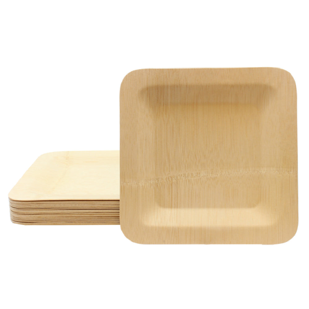TableCraft Products BAMDSP9 - Cash & Carry Disposable Plate, 9" X 9", Square