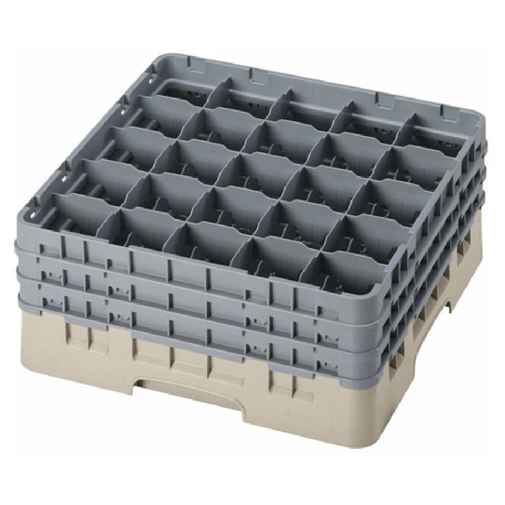 Cambro 25S738184 Camrack® Glass Rack With (3) Soft Gray Extenders Full Size