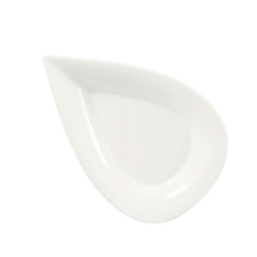 CAC China DOT-12 Accessories Plate 12"L X 8"W X 1-1/2"H Teardrop Shape