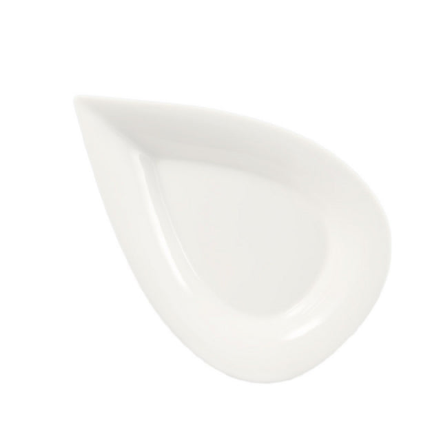 CAC China DOT-12 Accessories Plate 12"L X 8"W X 1-1/2"H Teardrop Shape