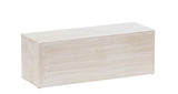 A rectangular pine wood riser with a smooth surface and visible grain, photographed against a plain white background. The block has sharp edges and a slightly weathered finish, giving it a natural, rustic Newport-inspired appearance.