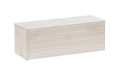 A rectangular pine wood riser with a smooth surface and visible grain, photographed against a plain white background. The block has sharp edges and a slightly weathered finish, giving it a natural, rustic Newport-inspired appearance.