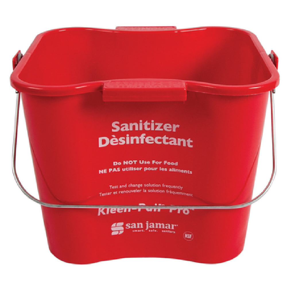 San Jamar KPP196RD Kleen-Pail® Pro™ 6 Qt. Rounded Corners
