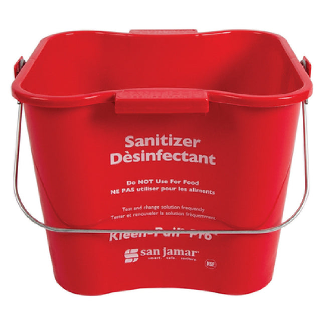 San Jamar KPP196RD Kleen-Pail® Pro™ 6 Qt. Rounded Corners