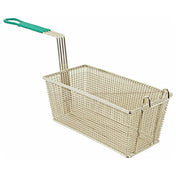 AllPoints 2255006 Basket Fry12 7/8"x 6 1/2 Fh Teal Vinyl Handle