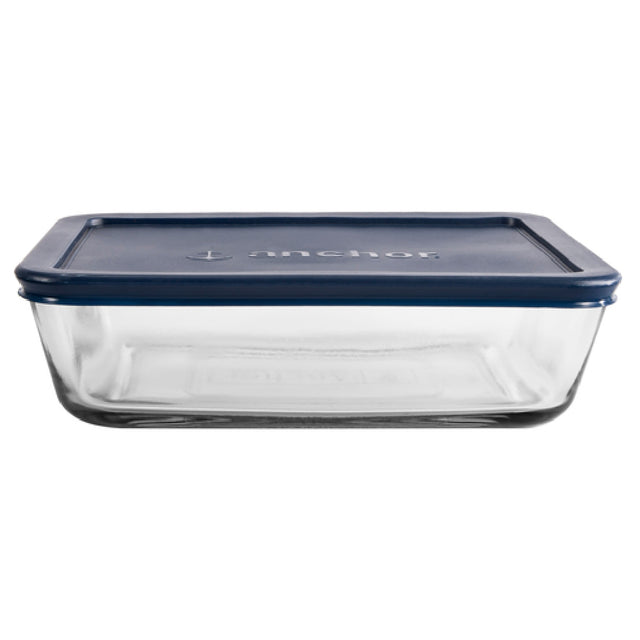 Anchor Hocking 85913L20 Food Storage Container 6 Cup 8-1/4"L X 6-1/2"W X 2-3/8"H