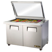 True Refrigeration TSSU-48-18M-B-FGLID-HC Mega Top Sandwich/Salad Unit