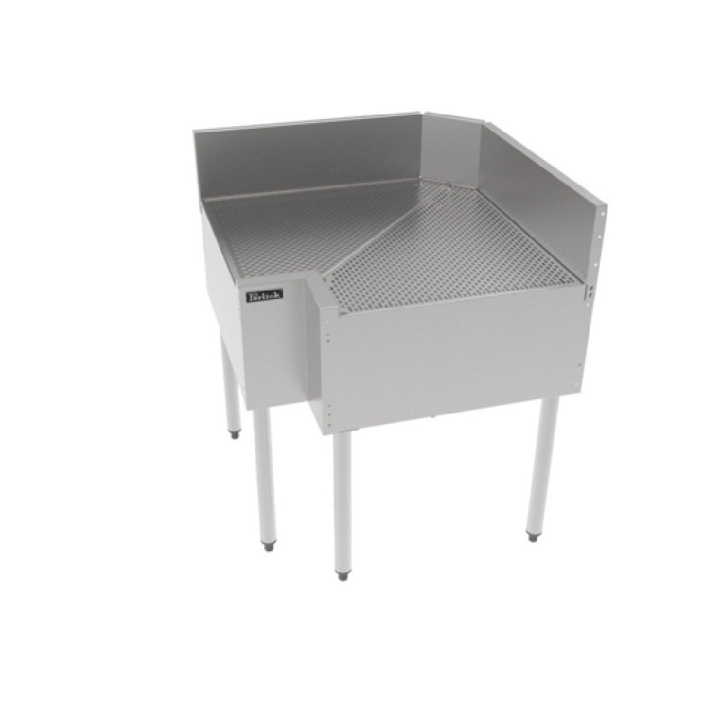 Perlick TSF90D-FI TSF Series Underbar Corner Drainboard 24"W X 24"D Drainboard Top