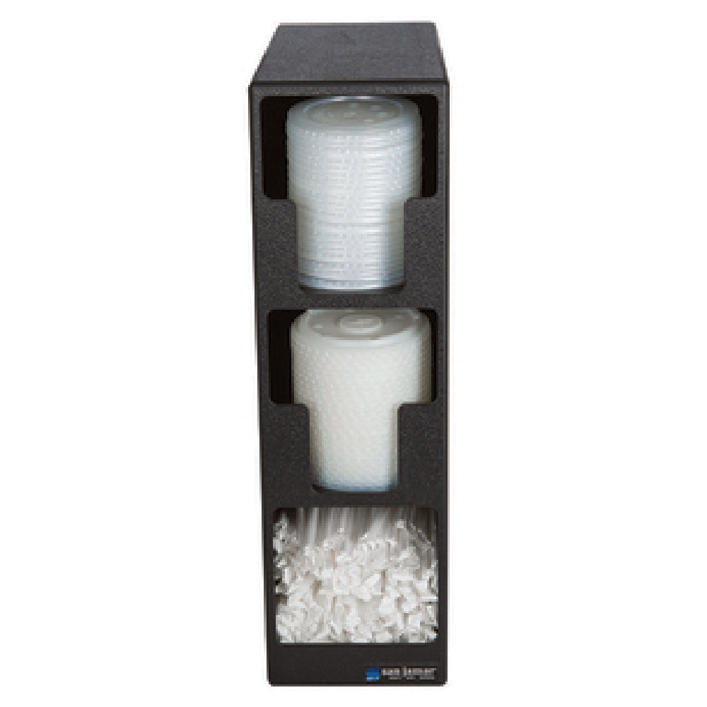 CFS Brands L2202 - San Jamar - EZ-Fit® Lid & Straw Tower, 5-1/2"L X 13"W X 18-3/4"H