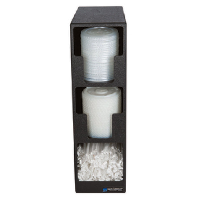 CFS Brands L2202 - San Jamar - EZ-Fit® Lid & Straw Tower, 5-1/2"L X 13"W X 18-3/4"H