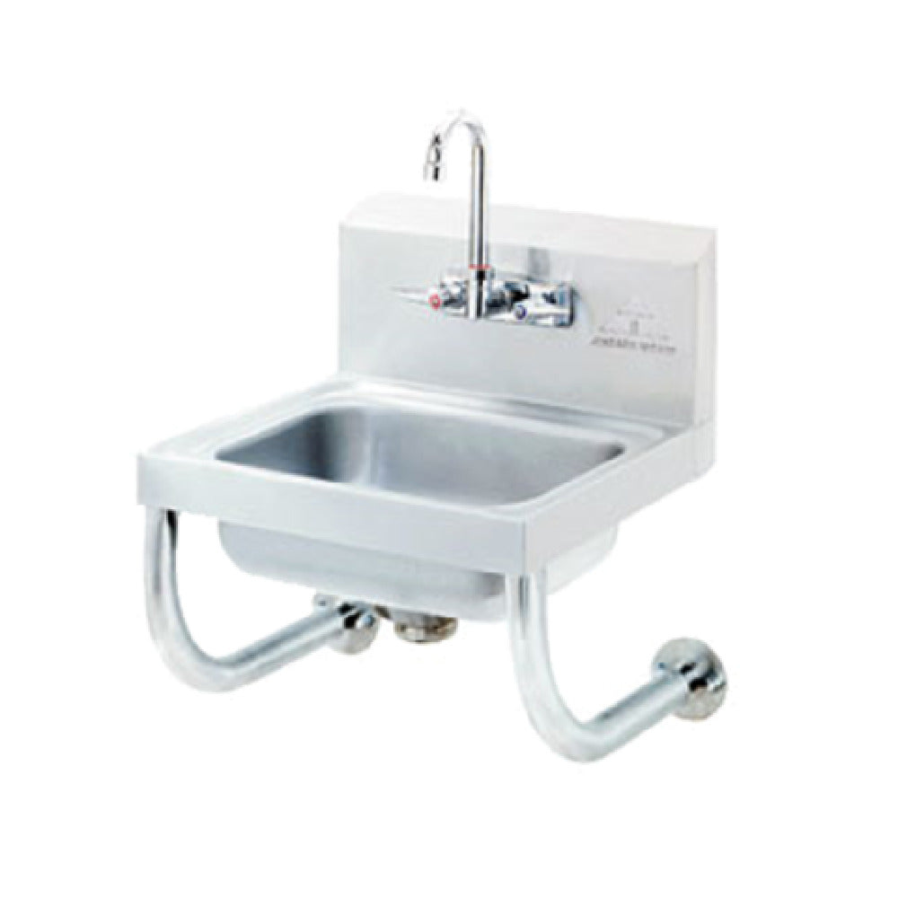 Advance Tabco 7-PS-24B Tubular Wall Support Brackets For Hand Sinks With 10" X 14" Bowl & Deck Mounted Faucets